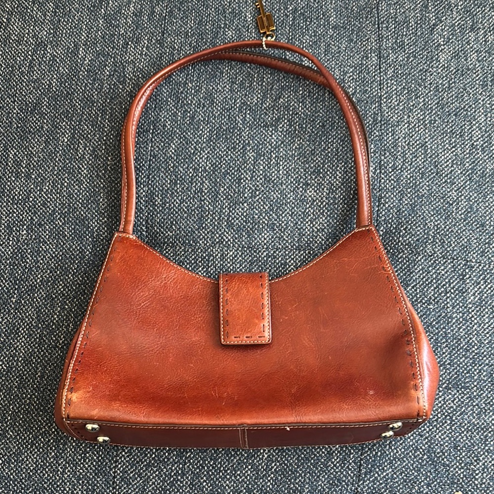 Fossil Brown Leather Shoulder Bag
